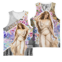 Helen Of Troy Basketball Jersey Ancient Greek Mythology Floral Goddess Portrait