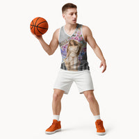 Helen Of Troy Basketball Jersey Ancient Greek Mythology Floral Goddess Portrait