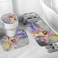 Helen Of Troy Bathroom Set Ancient Greek Mythology Floral Goddess Portrait