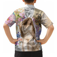 Helen Of Troy Hawaiian Shirt Ancient Greek Mythology Floral Goddess Portrait