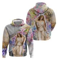 Helen Of Troy Hoodie Ancient Greek Mythology Floral Goddess Portrait
