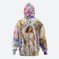 Helen Of Troy Hoodie Ancient Greek Mythology Floral Goddess Portrait