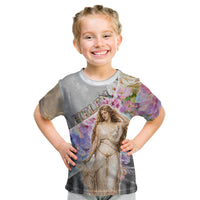 Helen Of Troy Kid T Shirt Ancient Greek Mythology Floral Goddess Portrait