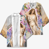 Helen Of Troy Kimono Ancient Greek Mythology Floral Goddess Portrait