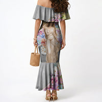 Helen Of Troy Mermaid Dress Ancient Greek Mythology Floral Goddess Portrait