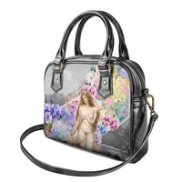 Helen Of Troy Shoulder Handbag Ancient Greek Mythology Floral Goddess Portrait