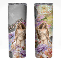 Helen Of Troy Skinny Tumbler Ancient Greek Mythology Floral Goddess Portrait
