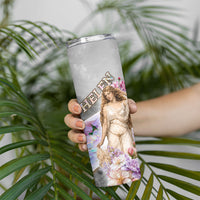 Helen Of Troy Skinny Tumbler Ancient Greek Mythology Floral Goddess Portrait