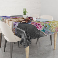 Helen Of Troy Tablecloth Ancient Greek Mythology Floral Goddess Portrait