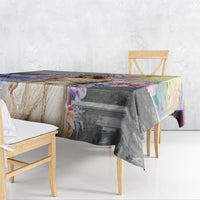 Helen Of Troy Tablecloth Ancient Greek Mythology Floral Goddess Portrait