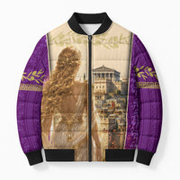 Helen Of Troy Bomber Puffer Jacket Ancient Greek Mythology Trojan War