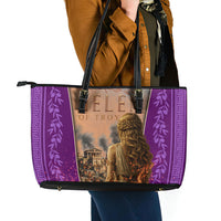 Helen Of Troy Leather Tote Bag Ancient Greek Mythology Trojan War