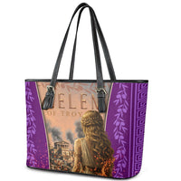 Helen Of Troy Leather Tote Bag Ancient Greek Mythology Trojan War