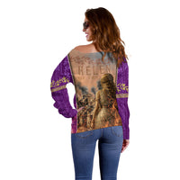 Helen Of Troy Off Shoulder Sweater Ancient Greek Mythology Trojan War