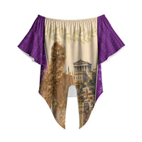 Helen Of Troy Off Shoulder Wrap Waist Top Ancient Greek Mythology Trojan War