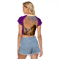 Helen Of Troy Raglan Cropped T Shirt Ancient Greek Mythology Trojan War