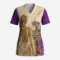 Helen Of Troy Scrub Top Ancient Greek Mythology Trojan War