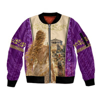 Helen Of Troy Sleeve Zip Bomber Jacket Ancient Greek Mythology Trojan War