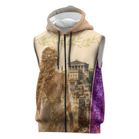 Helen Of Troy Sleeveless Zip Hoodie Ancient Greek Mythology Trojan War