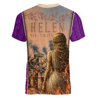 Helen Of Troy Women V-Neck T-Shirt Ancient Greek Mythology Trojan War