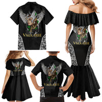 Viking Warrior Family Matching Mermaid Dress and Hawaiian Shirt Valkyrie - Warrior Of Asgard - Wonder Print Shop