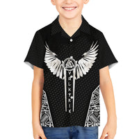 Viking Warrior Kid Hawaiian Shirt Valkyrie - Warrior Of Asgard - Wonder Print Shop