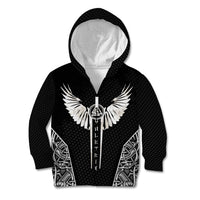 Viking Warrior Kid Hoodie Valkyrie - Warrior Of Asgard - Wonder Print Shop