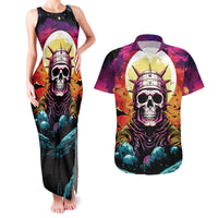 Skull Space Couples Matching Tank Maxi Dress and Hawaiian Shirt I'll Put You In The Trunk - Wonder Print Shop