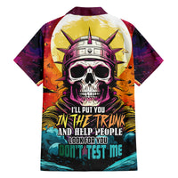 Skull Space Family Matching Long Sleeve Bodycon Dress and Hawaiian Shirt I'll Put You In The Trunk - Wonder Print Shop