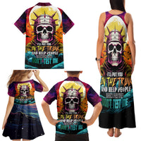 Skull Space Family Matching Tank Maxi Dress and Hawaiian Shirt I'll Put You In The Trunk - Wonder Print Shop