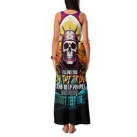 Skull Space Family Matching Tank Maxi Dress and Hawaiian Shirt I'll Put You In The Trunk - Wonder Print Shop