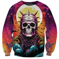 Skull Space Sweatshirt I'll Put You In The Trunk - Wonder Print Shop