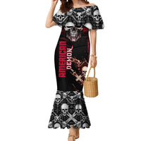 Skull Mermaid Dress American Demon - Wonder Print Shop