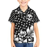Skull Hawaiian Shirt Cute Skull Fun and Floral - Wonder Print Shop