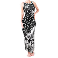 Skull Tank Maxi Dress Cute Skull Fun and Floral - Wonder Print Shop