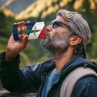 France Christmas 4 in 1 Can Cooler Tumbler with Eiffel Tower Chipmunks Candy Canes and Starry Night Design - Wonder Print Shop