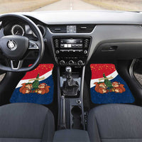 France Christmas Car Mats with Eiffel Tower Chipmunks Candy Canes and Starry Night Design - Wonder Print Shop