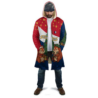 France Christmas Cloak with Eiffel Tower Chipmunks Candy Canes and Starry Night Design - Wonder Print Shop