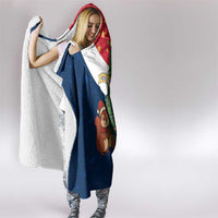 France Christmas Hooded Blanket with Eiffel Tower Chipmunks Candy Canes and Starry Night Design - Wonder Print Shop