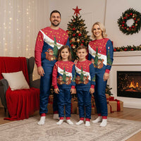 France Christmas Pajama Set with Eiffel Tower Chipmunks Candy Canes and Starry Night Design - Wonder Print Shop