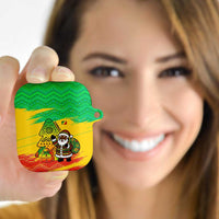 Congo Christmas AirPods Case with African Santa Tribal Tree and Colorful Gift Design - Wonder Print Shop