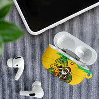 Congo Christmas AirPods Case with African Santa Tribal Tree and Colorful Gift Design - Wonder Print Shop