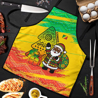 Congo Christmas Apron with African Santa Tribal Tree and Colorful Gift Design - Wonder Print Shop