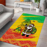 Congo Christmas Area Rug with African Santa Tribal Tree and Colorful Gift Design - Wonder Print Shop