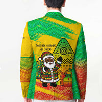 Congo Christmas Blazer with African Santa Tribal Tree and Colorful Gift Design - Wonder Print Shop
