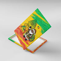 Congo Christmas Canvas Wall Art with African Santa Tribal Tree and Colorful Gift Design - Wonder Print Shop