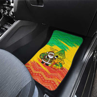 Congo Christmas Car Mats with African Santa Tribal Tree and Colorful Gift Design - Wonder Print Shop