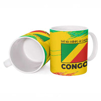 Congo Christmas Ceramic Mug with African Santa Tribal Tree and Colorful Gift Design - Wonder Print Shop