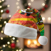 Congo Christmas Santa Hat with African Santa Tribal Tree and Colorful Gift Design - Wonder Print Shop