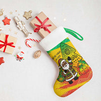 Congo Christmas Stocking with African Santa Tribal Tree and Colorful Gift Design - Wonder Print Shop